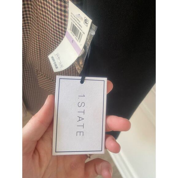 NWT 1.STATE Polished Nomad Warm Plum Blazer Size 6 - Picture 6 of 8